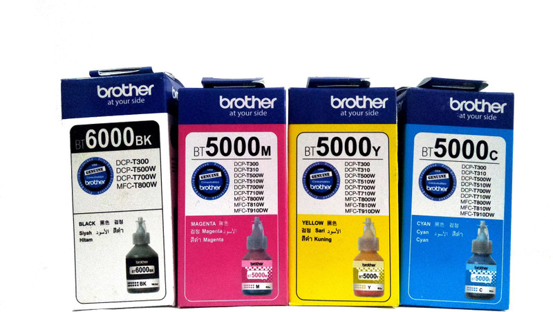Brother BRO BT5000C, BT5000Y, BT5000M, BT6000BK Multi Color Ink Bottle(Black, Magenta, Yellow, Cyan) Brother BRO BT5000C, BT5000Y, BT5000M, BT6000BK Multi Color Ink Bottle(Black, Magenta, Yellow, Cyan)