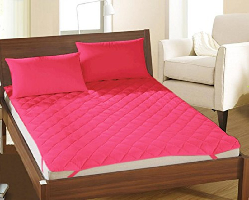 royal aditya Mattress Topper King Size Waterproof Mattress Protector(Red)
