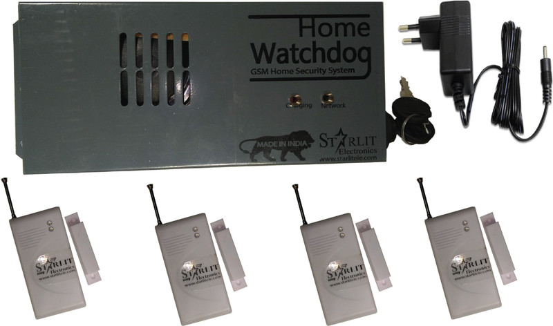 starlit electronics GSM Home Security System + 4 Door Sensor, Door Watchdog Wireless Sensor Security System
