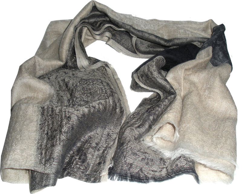 nameo Pure Wool, Cotton Blend, Cotton Blend Self Design Women, Women Shawl(Beige)