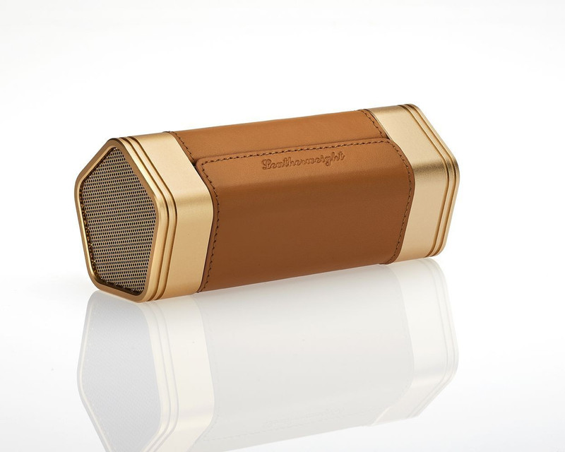 Desire Desire Leatherweight - the retro wireless speakers-Golden Brown Bluetooth Home Audio Speaker(Golden Brown, Stereo Channel)