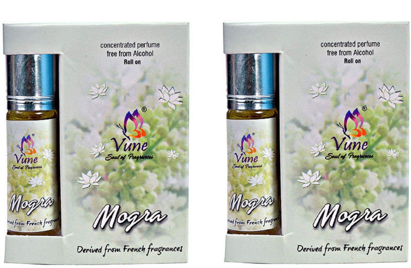 Vune rollon mogra 6 ml (pack of 2) Floral Attar(Mogra) Vune rollon mogra 6 ml (pack of 2) Floral Attar(Mogra)