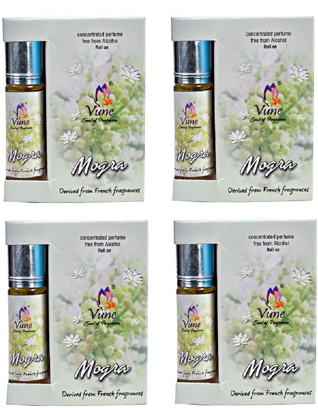 Vune rollon mogra 6 ml (pack of 4) Floral Attar(Mogra) Vune rollon mogra 6 ml (pack of 4) Floral Attar(Mogra)
