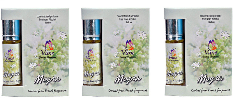 Vune rollon mogra 6 ml (pack of 3) Floral Attar(Mogra) Vune rollon mogra 6 ml (pack of 3) Floral Attar(Mogra)