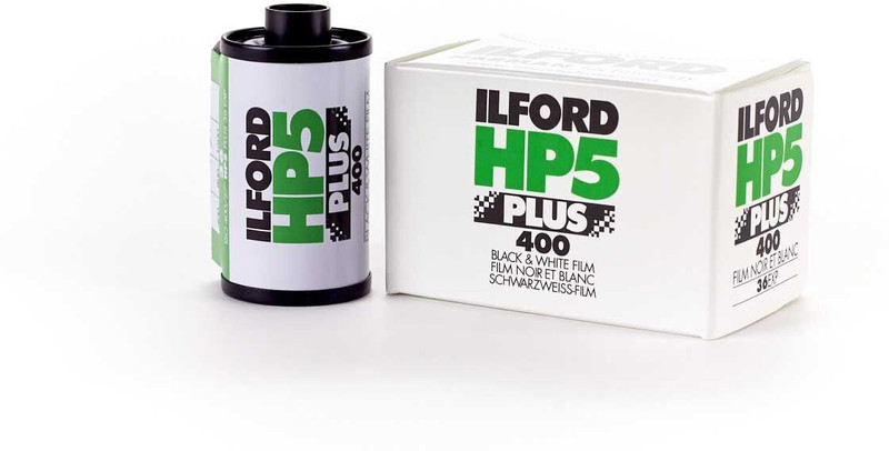 ilford HP5 Plus, Black and White Print Film, 135 (35 mm), ISO 400, 36 Exposures Film Roll(No 400 ISO Pack of 1)