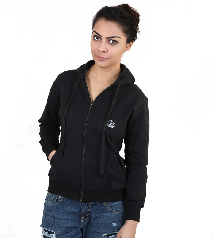 5fin Full Sleeve Solid Women Sweatshirt