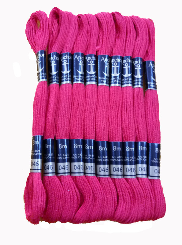 madura coats Light red Thread(8 Pack of10)