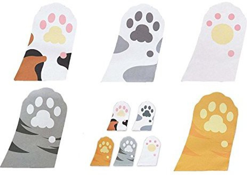 megrocle Megrocle Lovely Cartoon Kitty Cat Sticker Cute Cat's Paw Self-Stick Notes Self-Stick Note Pads Memo Flag Sticky Notes Scratch Pa