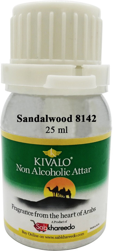 Kivalo Ⓡ Pure Original Sandalwood 8142 Fragrance 25 ml Non Alcoholic Attar Floral Attar(Floral)
