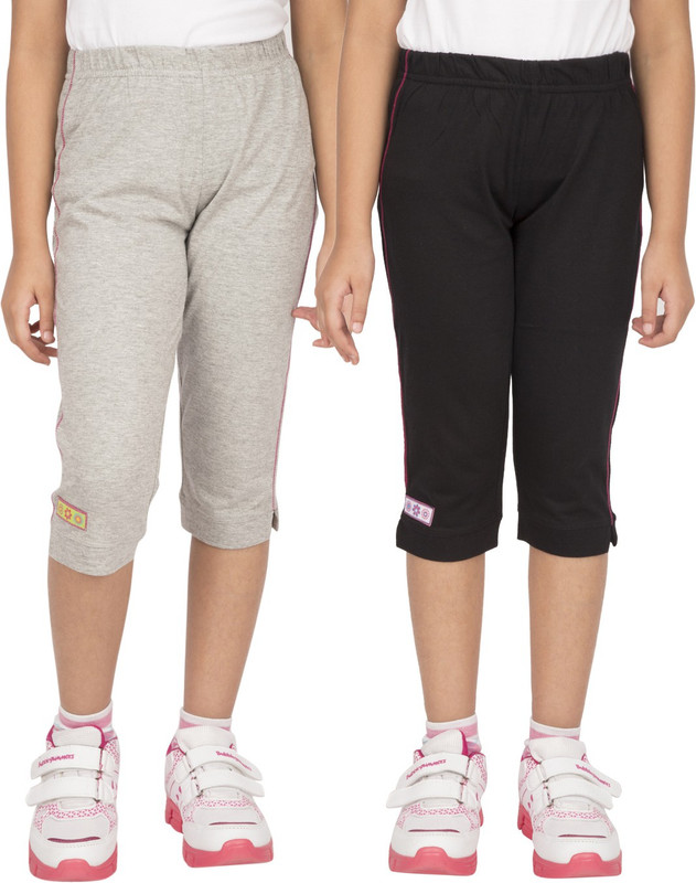 Ocean Race Fashion Women Black, Grey Capri