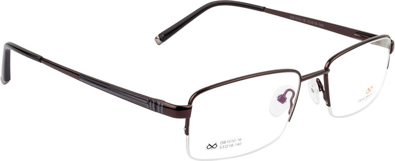 DENY BROWN Half Rim Square Frame(53 mm)