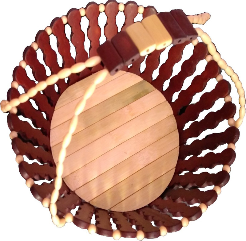 impro Decor Wood Fruit & Vegetable Basket(Brown)