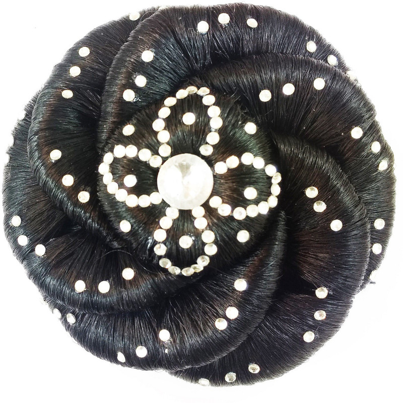 jasmina super deluxe hair style /premium hair accessories Bun, Hair Clip, Hair Accessory Set(Black)