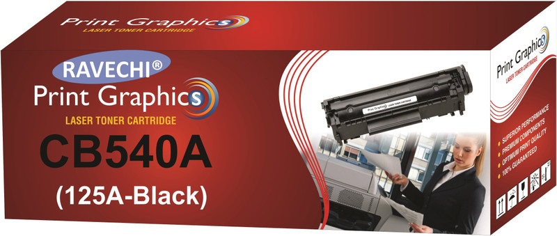 Ravechi 125A CB540A Black Single Color Toner(Black)