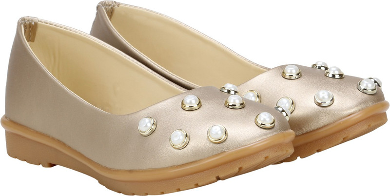 calzino Girls Slip-on Mule(Slip ons)(Gold)