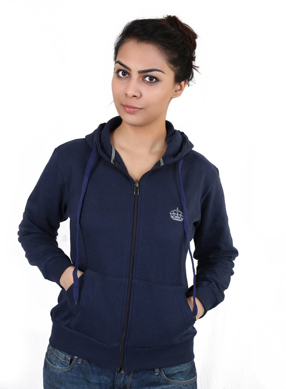 5fin Full Sleeve Solid Women Sweatshirt