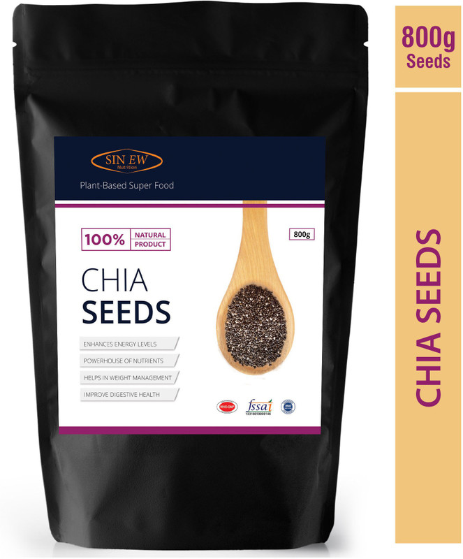 Sinew Nutrition Chia Seeds, Protein and Fibre Rich Superfood - 800 Gm(800 g)