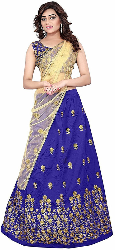 jiyanshi Art Silk Embroidered Multipurpose Running Fabric(Unstitched)