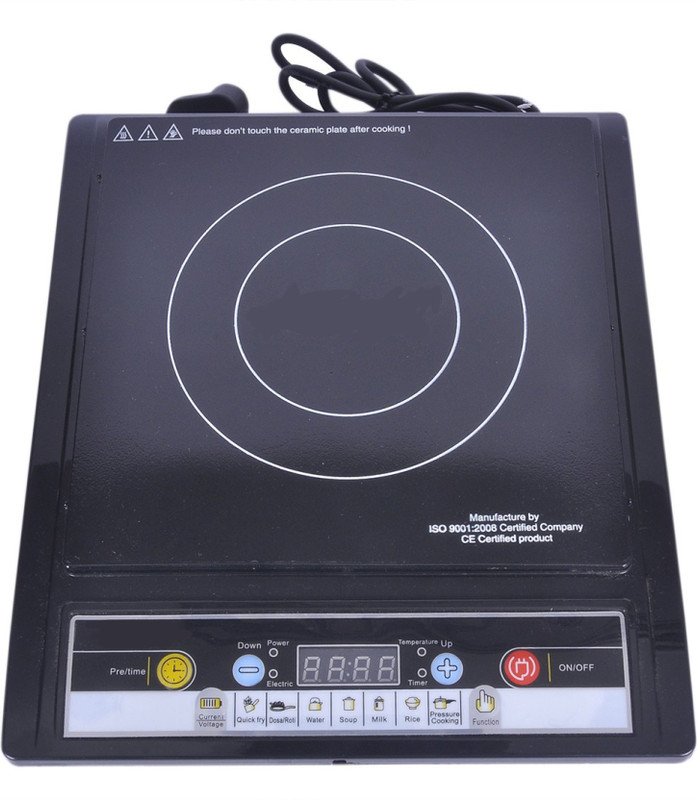 NP NAVEEN PLASTIC V-01 Induction Cooktop(Black, Touch Panel)