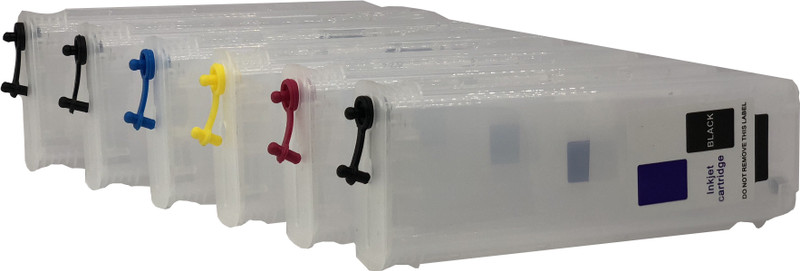 UV 727 (C/Y/M/PB/GY/MBK) EMPTY REFILLABLE CARTRIDGE FOR USE WITH DESIGN JET T 2500 PLOTTER WITHOUT CHIP Multi Color Ink Cartridge(Magenta, Cyan, Black, Yellow) UV 727 (C/Y/M/PB/GY/MBK) EMPTY REFILLABLE CARTRIDGE FOR USE WITH DESIGN JET T 2500 PLOTTER WITHOUT CHIP Multi Color Ink Cartridge(Magenta, Cyan, Black, Yellow)