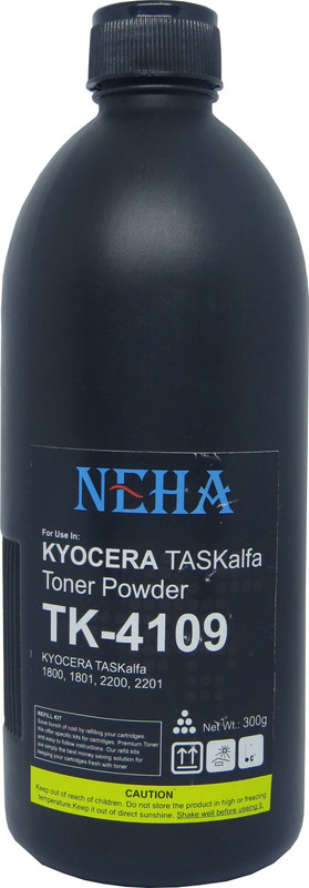 NEHA TK-4109 TONER(300g) FOR KYOCERA TASKalfa 1800,1801,2200,2201 Single Color Ink Bottle(Black) NEHA TK-4109 TONER(300g) FOR KYOCERA TASKalfa 1800,1801,2200,2201 Single Color Ink Bottle(Black)