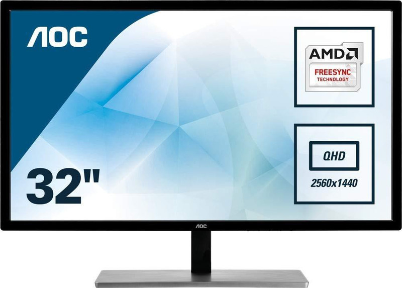 AOC 31.5 inch Full HD LED Backlit IPS Panel Monitor (Q3279VWFD8)(HDMI, VGA)