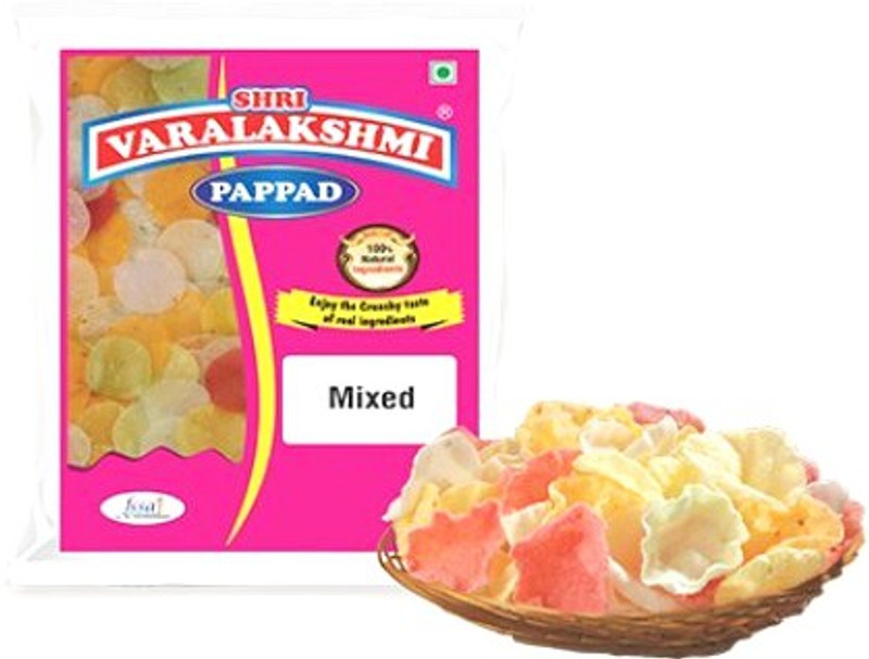 varalakshmi Mixed Flavoured Sabudana Pappad 500 Grams Masala Papad 500 g