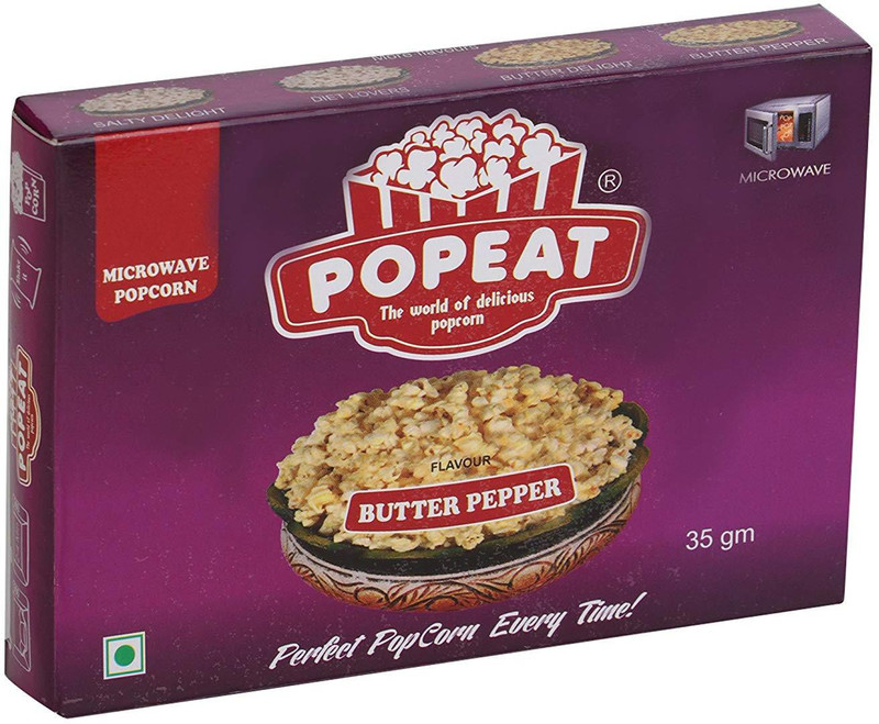 PopEat Butter Pepper Butter Pepper Popcorn(420 g, Pack of 12)