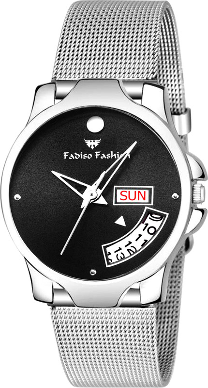 fadiso fashion FF2032-BK Black Day & Date Feature Analog Watch  - For Women