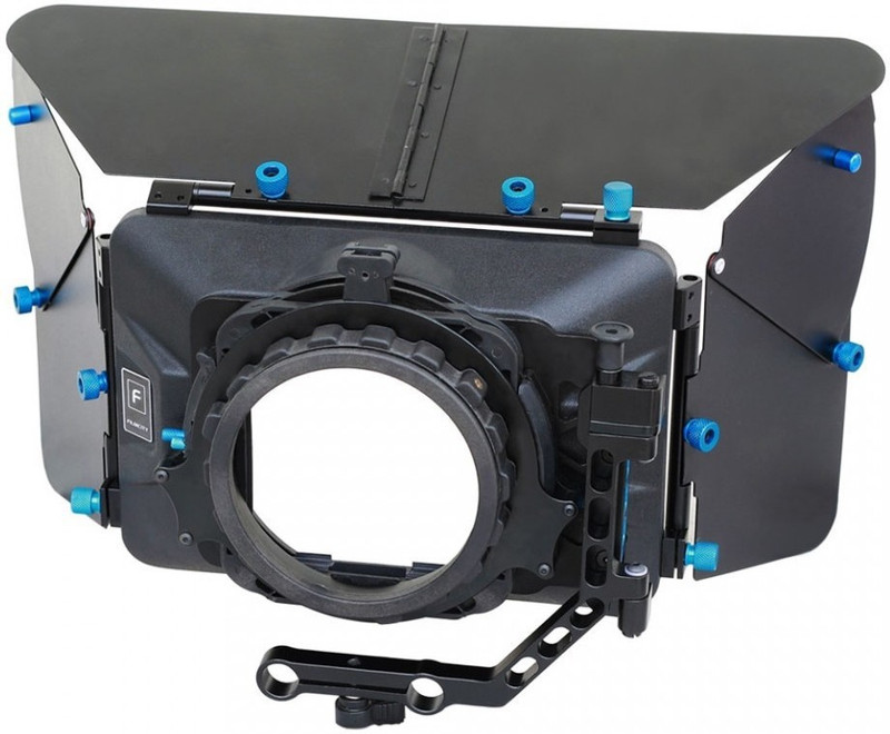 FILMCITY DSLR Camera Swing Away Wide Angle Matte Box + French Flags + Side Flags for Shoulder Mount Rig Kit video movie DSLR camera (MB-25) Camera Rig