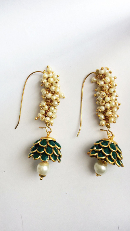 essential accessoriez EA01574 Nickel Jhumki Earring