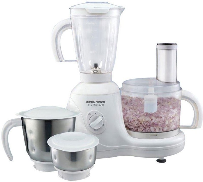 Morphy Richards Essential 600 W Food Processor(White)