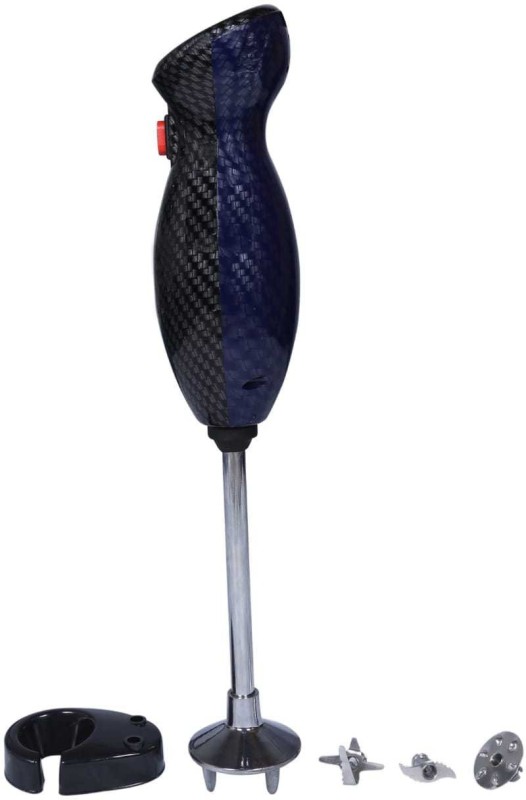 kit king print black 250 W Hand Blender(Blue, Black)