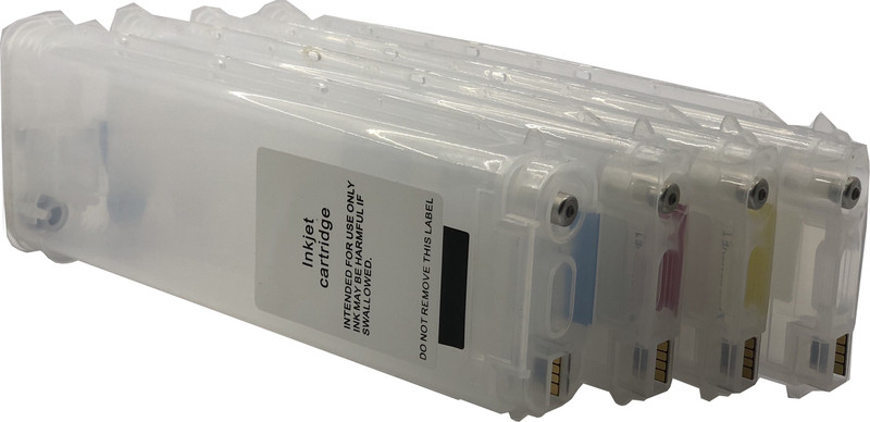 UV HP10(280ML) C4844a/HP 11(130ML) C4836a/37a/38a REFILLABLE CARTRIDGE WITH AUTO RESET CHIP (ARC) FOR USE IN HP DESIGNJET 100/100 PLUS/110/110PLUS/BUSUNESS INJET1000/1100 Multi Color Ink(Magenta, Cyan, Black, Yellow)