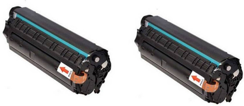 FUTUREZONE 12A Compatible For HP 12A / Q2612A Toner Cartridge For HP LaserJet 1010, 1010w, 1012, 1015, 1018, 1020, 1022, 1022n, 1022nw, M1005 MFP, M1319f MFP, 3015, 3020, 3030, 3050, 3050z, 3052, 3055 - Set of 2 Single Color Toner(Black)