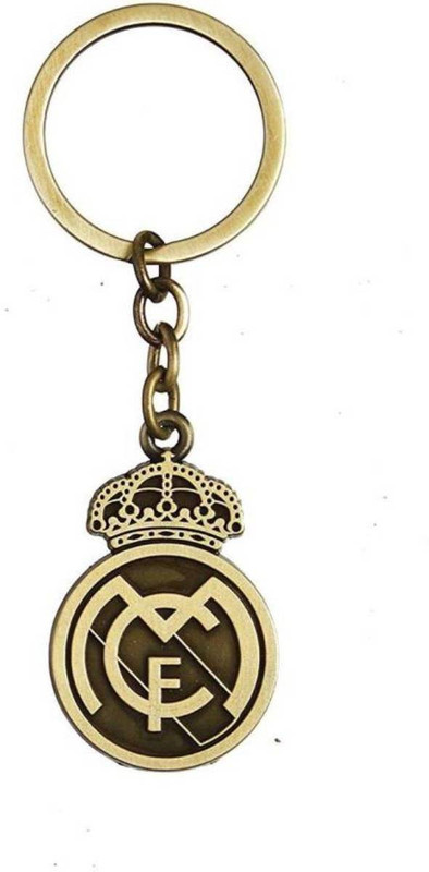 Jakha Real Madrid Football Club Sports Vintage Antique Gold Metal Keyring for Men Women Boys Girls Car Bike | Bike | Home | Shop | Office Key Chain (Gold,Green) Key Chain