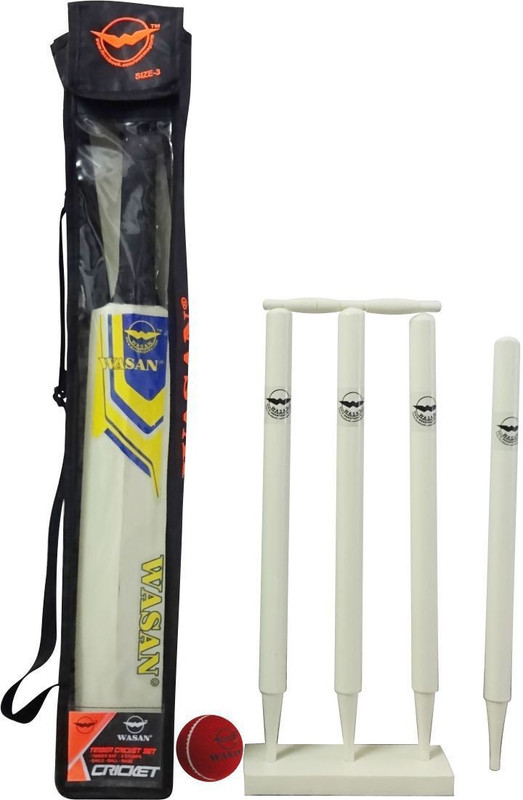 Wasan Cricket set 3 Cricket Kit(Bat Size: 3 (Age Group 8+)) Wasan Cricket set 3 Cricket Kit(Bat Size: 3 (Age Group 8+))