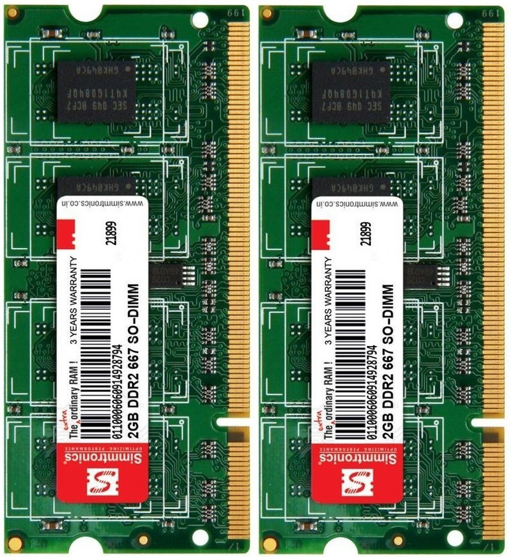 simtronics simmtronics infotech pvt. ltd. okhla.n.d-20 DDR2 2 GB (Dual Channel) Laptop (simmtronics infotech pvt. ltd. okhla.n.d-20)(Green)