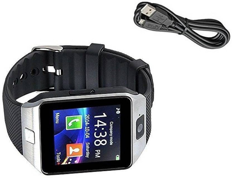 ewell WS01-010 phone silver Smartwatch(Black Strap Free Size)