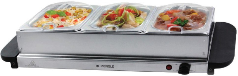 PRINGLE Buffet Server FW 1804/stain less steel buffet server Electric Cooking Heater(3 Burner)