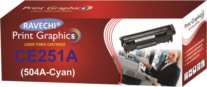 Ravechi 504A CE251A Cyan Single Color Toner(Cyan)