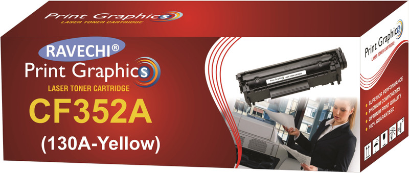 Ravechi 130A CF352A Yellow Single Color Toner(Yellow)