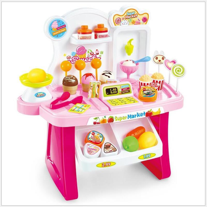 stylo SUPER MARKET PLAY SET TOYS FOR KIDS (PINK)