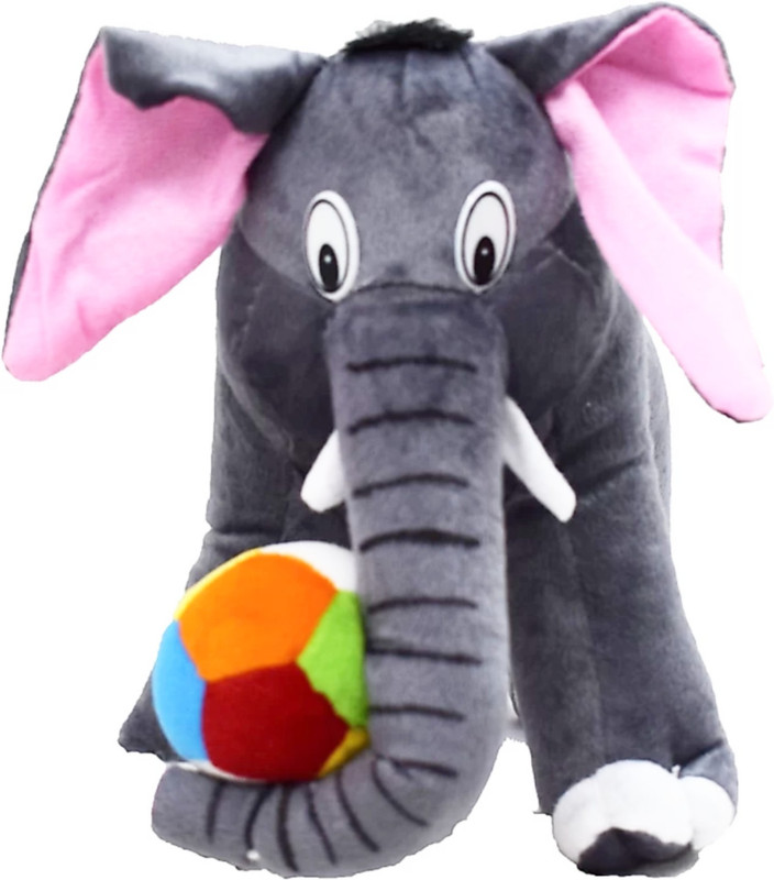 sahil fashion Soft Teddy Elephant  - 21 cm(Grey)