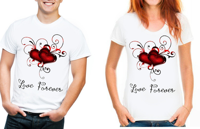 vfesta Graphic Print Men & Women Round Neck White T-Shirt(Pack of 2)
