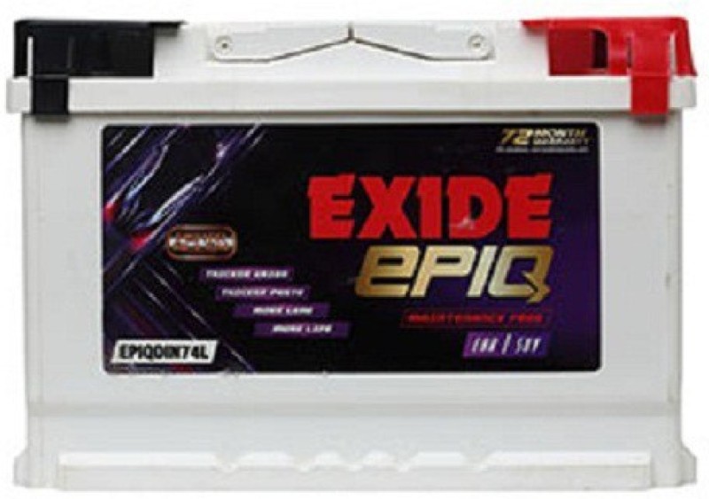 Exide FEP0-EPIQDIN74L 74 Ah Battery for Car
