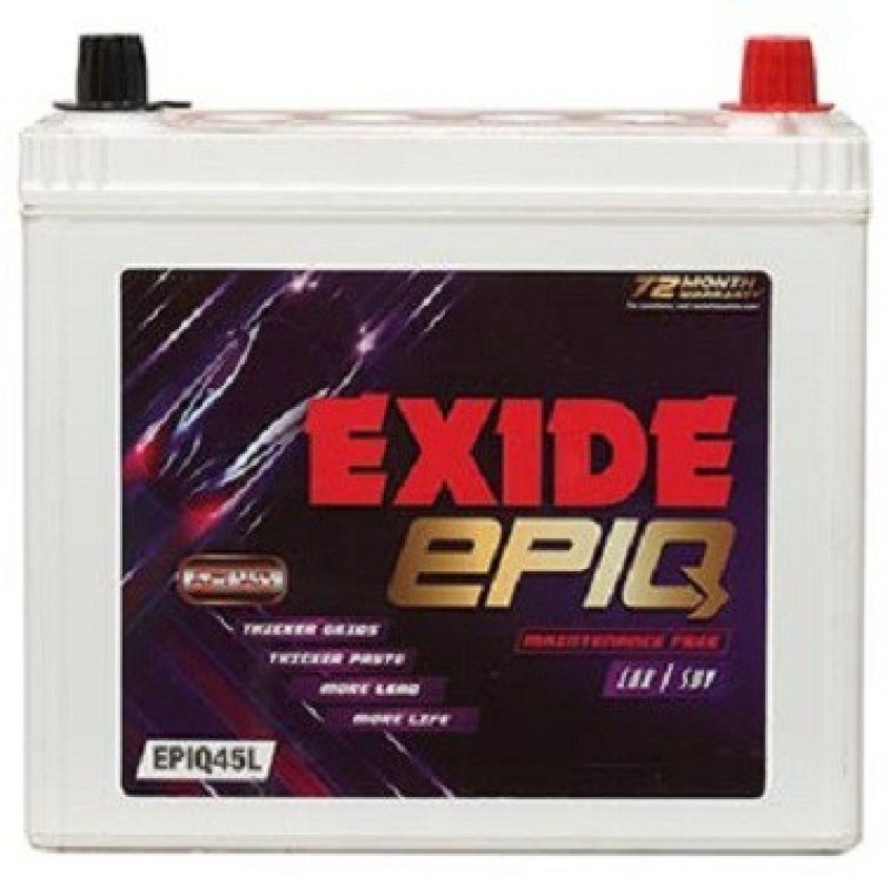 Exide EPLQ45L 45 Ah Battery for Car