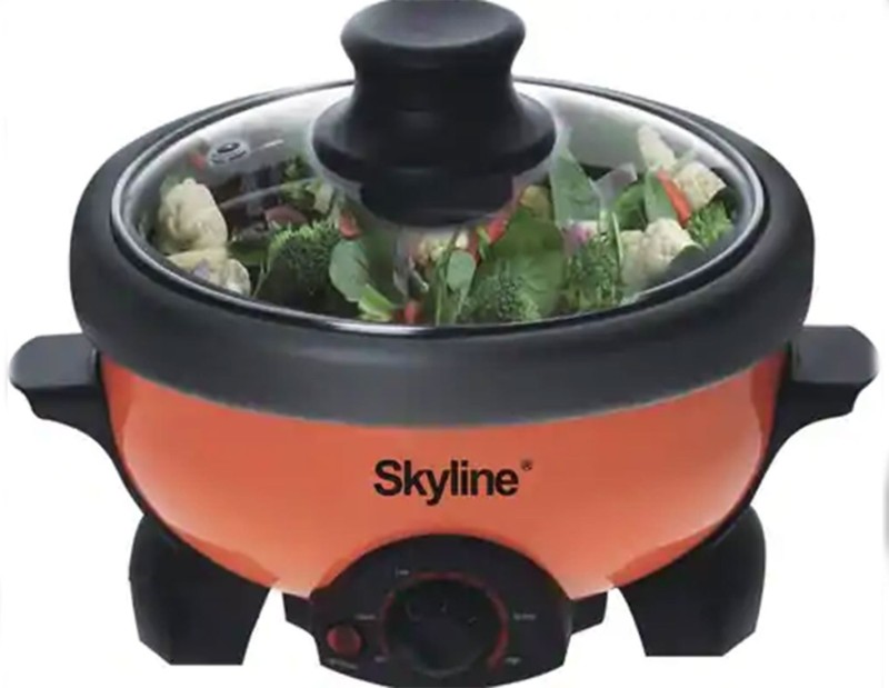 Skyline VTL-333 Deep Fryer, Rice Cooker(2, Black, Orange)