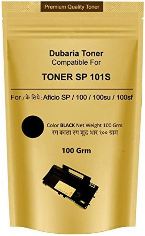PPS Toner Powder Pouch Compatible for Use in Ricoh SP100�Printer- 100 Grams Single Color Toner (Black) Single Color Toner(Black)