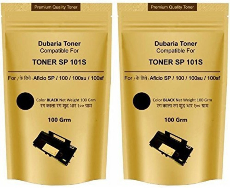 PPS Toner Powder Pouch Compatible for Use in Ricoh SP3400 Printer- 100 Grams Single Color Toner (Black) Single Color Toner(Black)